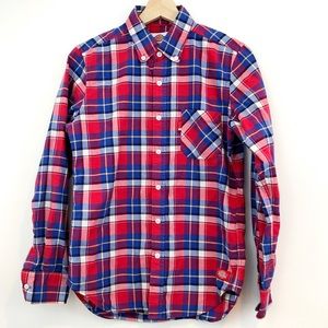 Dickies | Slim fit plaid long sleeve button shirt